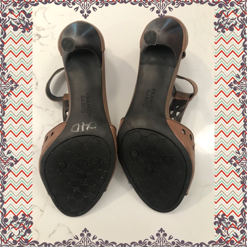 SOLD!! FRANCO SARTO HEELED SANDALS 💕💕💕 - Picture 5 of 8